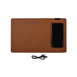Playboy Wireless Phone Charging Pad Brown